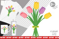 Tulip Bouquet Clipart Product Image 1