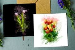 Tulip Floral Watercolor Sublimation Clipart PNG Product Image 5
