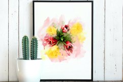 Tulip Floral Watercolor Sublimation Clipart PNG Product Image 3
