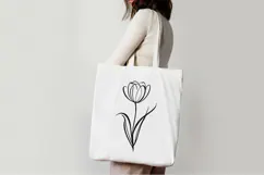 Minimalist Floral Line Art Clipart SVG | PNG | EPS Product Image 5