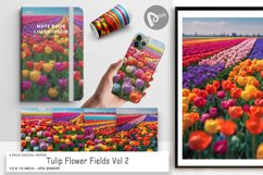 Digital Paper Tulip Flower Fields Product Image 1