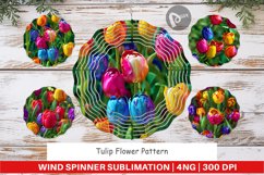 Wind Spinner Tulip Flower Pattern Product Image 1