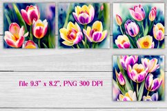 Spring flowers tumbler sublimation design wrap 20 Oz, tulip tumbler wrap design, spring flowers sublimation, mothers day tumbler wrap.