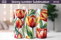Tulip Tumbler Sublimation | Spring Flowers Tumbler Product Image 1