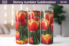 Tulip Tumbler Sublimation | Spring Flowers Tumbler Product Image 1