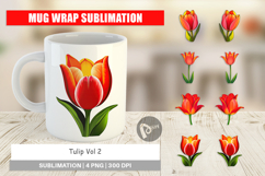 Mug Wrap Spring Tulip Product Image 1