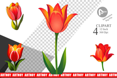 Spring Tulip Clipart Product Image 1