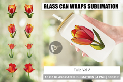 Glass Can Spring Tulip Product Image 1
