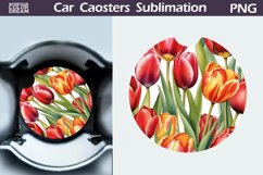Tulip Car Coaster | Flowers Coaster | Car Coaster Product Image 1