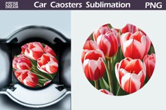 Tulip Car Coaster | Flowers Coaster | Car Coaster Product Image 1