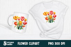 Tulip flower clipart PNG design Product Image 2