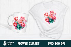 Tulip flower clipart PNG design | Tulip flower sublimation Product Image 1