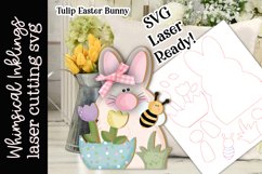 Tulip Easter Bunny SVG For Laser Cutting Product Image 1