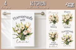 Tulips Kitchen Towel