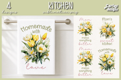Tulips Kitchen Towel
