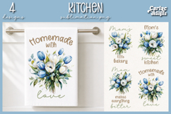 Tulips Kitchen Towel