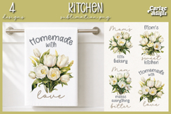 Tulips Kitchen Towel