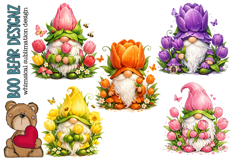 Spring Tulip Garden Gnomes Product Image 1
