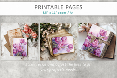 tulips illustrations, spring scrapbook papers Product Image 7