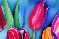 Beautiful Tulips Tumbler Digital Sublimation Design Product Image 3