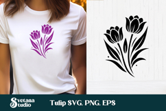 Tulip SVG | Flower SVG | Floral SVG Product Image 1