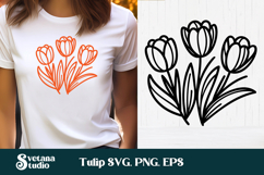 Tulip SVG | Flower SVG | Floral SVG Product Image 1