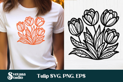 Tulip SVG | Flower SVG | Floral SVG Product Image 1