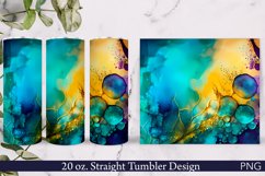 Alcohol Ink Tumbler Wrap | 20 oz Tumbler | Abstract Wrap Product Image 1