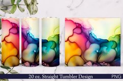 Alcohol Ink Tumbler Wrap | 20 oz Tumbler Design Product Image 1