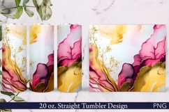 Alcohol Ink Tumbler Wrap | 20 oz Abstract Texture PNG Product Image 1