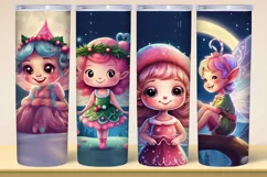 Christmas Fairy Tumbler Wrap PNG Files Product Image 1