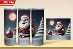 Christmas Santa Claus 3 Tumbler Wrap PNG Files Product Image 2