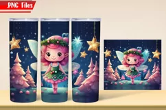 Christmas Fairy Tumbler Wrap PNG Files Product Image 3