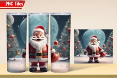 Christmas Santa Claus 3 Tumbler Wrap PNG Files Product Image 3