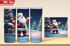 Christmas Santa Claus 3 Tumbler Wrap PNG Files Product Image 4