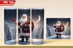 Christmas Santa Claus 3 Tumbler Wrap PNG Files Product Image 5