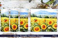 Floral Tumbler Wrap | Spring Meadow | Sunflowers Product Image 1