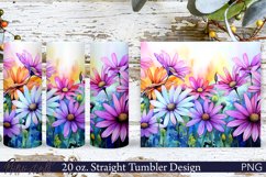 Floral Tumbler Wrap | 20 oz. | Spring Meadow | Colorful Product Image 1