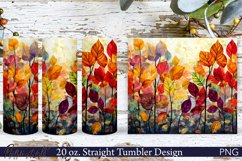 Floral Tumbler Wrap | Colorful Leaves Product Image 1