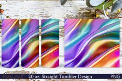 Colorful Waves Tumbler Wrap | 20 oz | Bright Colors Product Image 1
