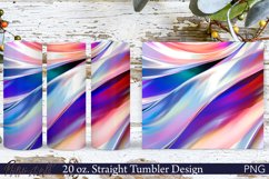 Colorful Waves Tumbler Wrap | 20 oz | Bright Colors Design Product Image 1