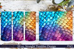 Scales Tumbler Wrap | Sparkling Scales | Colorful Product Image 1