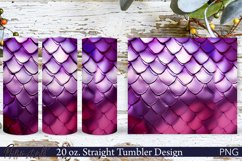 Scales Tumbler Wrap | Sparkling Scales | Pink &amp; Purple PNG Product Image 1