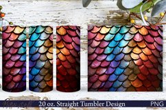 Scales Tumbler Wrap | Sparkling Scales | Colorful Design Product Image 1