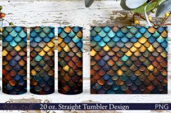 Scales Tumbler Wrap | Sparkling Scales | Golden Product Image 1
