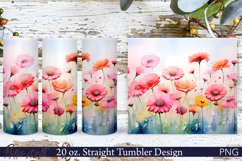 Floral Tumbler Wrap | 20 oz. | Spring River PNG Product Image 1