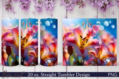 Alstroemeria Tumbler Wrap | 20 oz. | Spring PNG Product Image 1