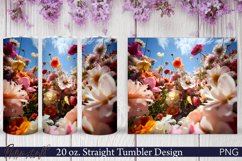 Floral Tumbler Wrap | Wildflowers Design Product Image 1