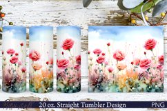 Floral Tumbler Wrap | 20 oz. | Spring Roses Product Image 1