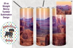 Desert Scene 20 oz skinny Tumbler Sublimation File Product Image 1